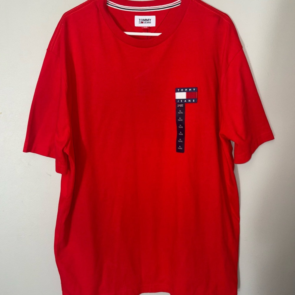 Tommy Hilfiger Bold Red Short Sleeve Tee